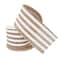 12 Pack: 2.5" x 25ft. Faux Linen Wired Stripe Ribbon by Celebrate It™